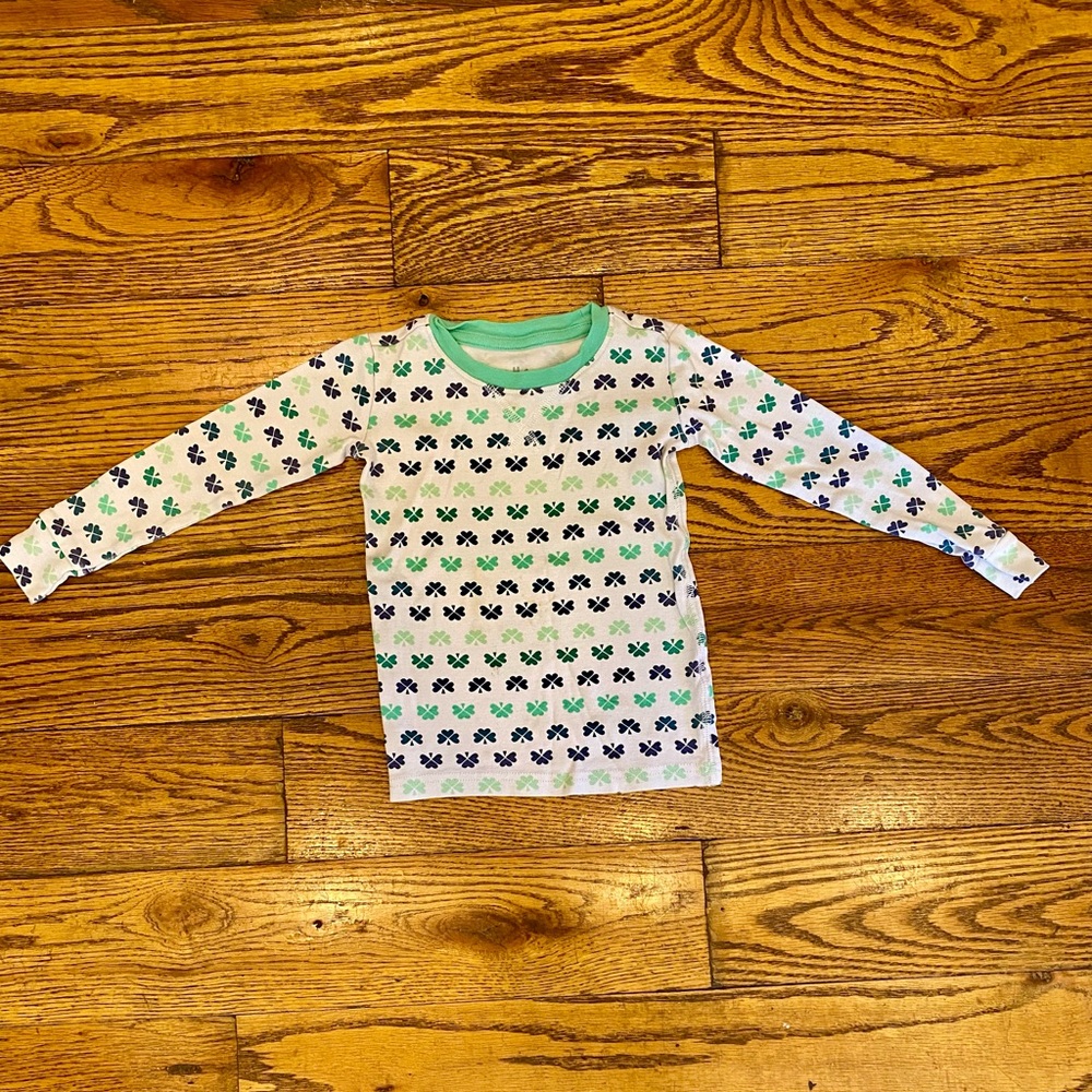Primary Shamrock Pajamas Set Green and Blue - Size 2-3 - Picture 2 of 8